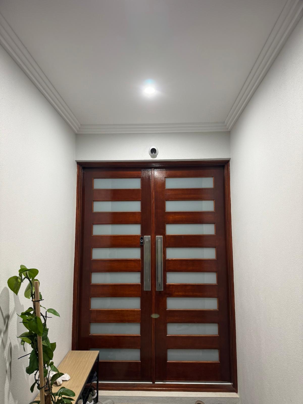 Front-entry camera & smart lock — residential